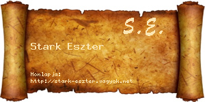 Stark Eszter névjegykártya
